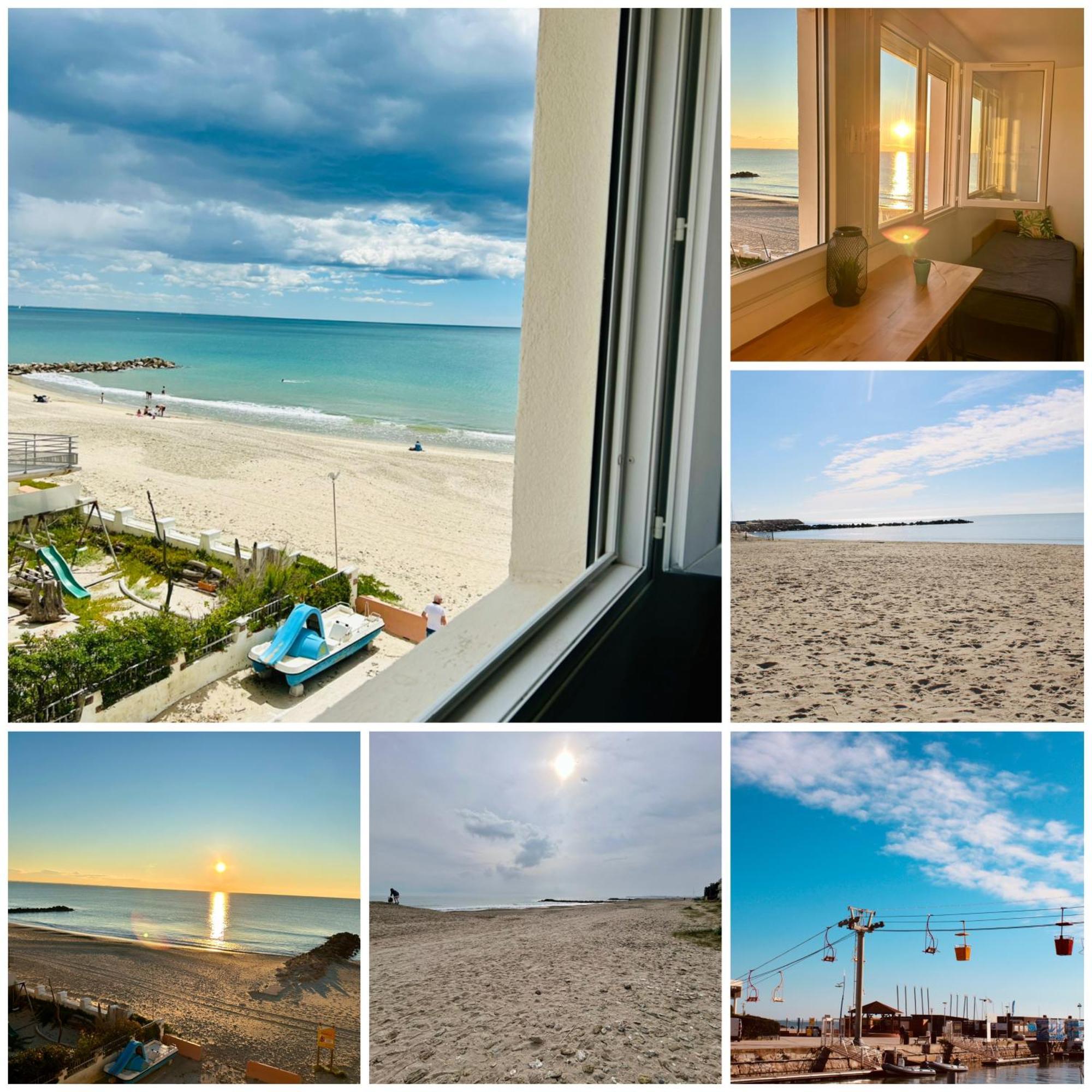 Estudio 1Ere Ligne Vue Mer ,Place De Parking Privee Acces A La Plage De La Residence 3Eme Etage Palavas-les-Flots Buitenkant foto